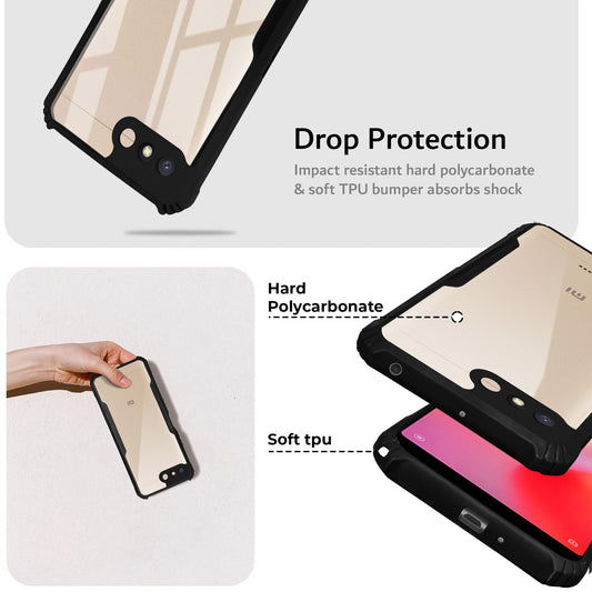 Premium Acrylic Transparent Back Cover for Redmi 6A