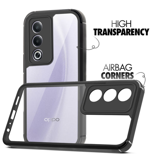 Silicone Border Transparent Back Cover for Oppo A3 Pro 5G