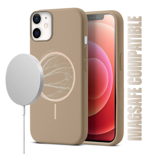 MagSafe Compatible Liquid Silicone Case For Apple iPhone 12
