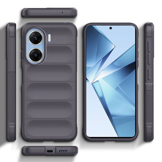 Liquid Silicone Comfort Grip Soft Touch Matte TPU Case for  Vivo V29e 5G