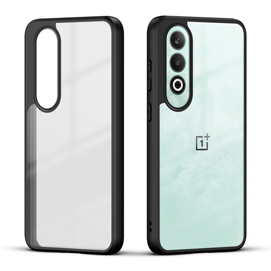 Premium Silicon Soft Framed Case with Clear Back Cover for OnePlus Nord CE 4 5G