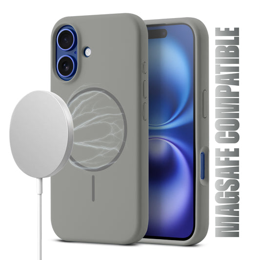 Liquid Silicon With Microfiber Lining Back Case For Apple iPhone 16 Plus (MagSafe Compatible)