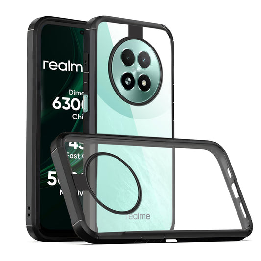 Silicone Border Transparent Back Cover for Realme 13 5G