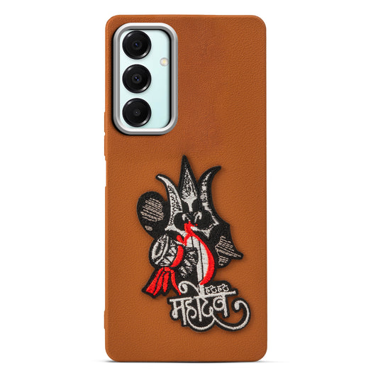 Sleek Textured Silicone Case for Samsung A16 5G Featuring Divine Embroidery on the Back