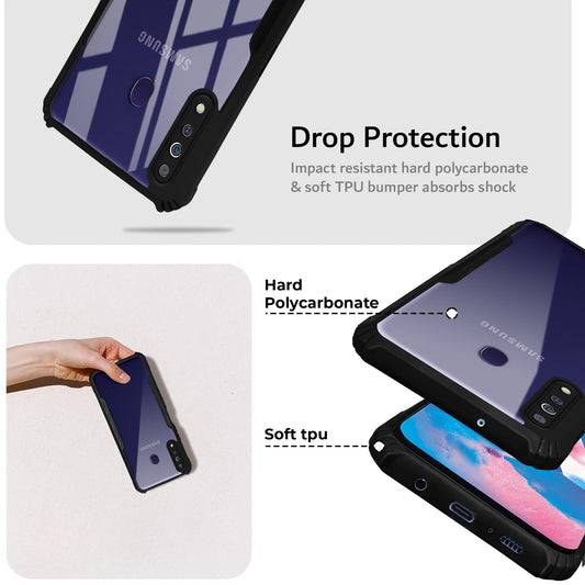 Premium Acrylic Transparent Back Cover for Samsung M30