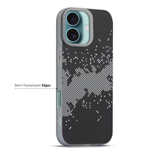 Elegant Hybrid Pattern Design Back Case For Apple iPhone 16 Plus