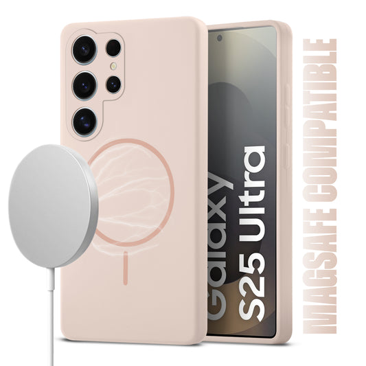 MagSafe Compatible Liquid Silicone Case For Samsung S25 Ultra 5G