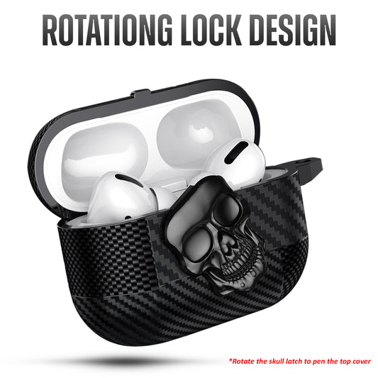 Rotating Skull Lock Edition AirPods Case Compatible With Airpods Pro2