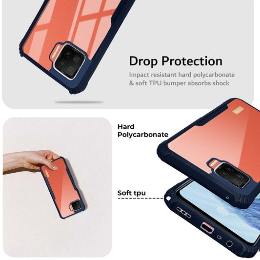 Premium Acrylic Transparent Back Cover for Oppo F17 4G