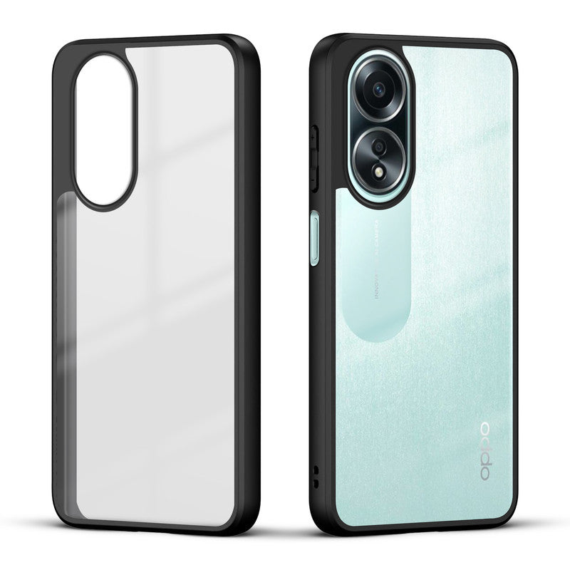 Soft Frame Clear Case for Oppo A58 4G
