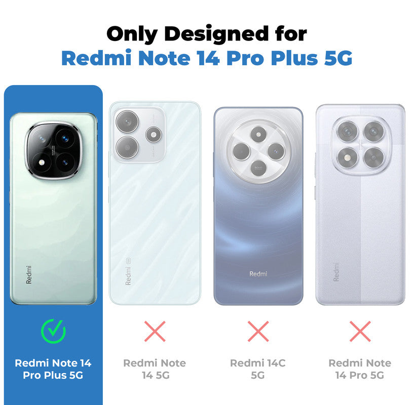 Soft Frame Clear Case For Redmi Note 14 Pro Plus 5G