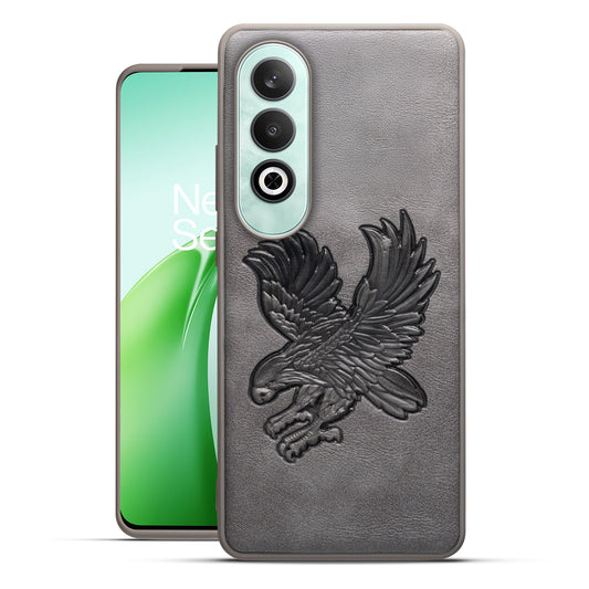 Eagle Textured Leather Back Case Cover for OnePlus Nord CE 4 5G