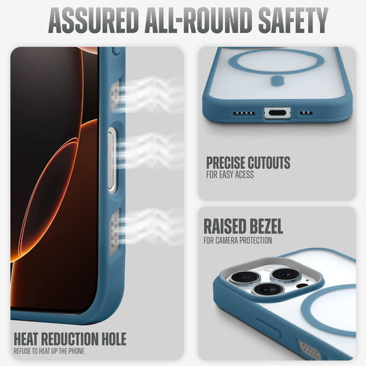 Functional and Stylish with Enhanced Heat Management Wireless Charging Support Compatible Back Case For Apple iPhone 16 Pro