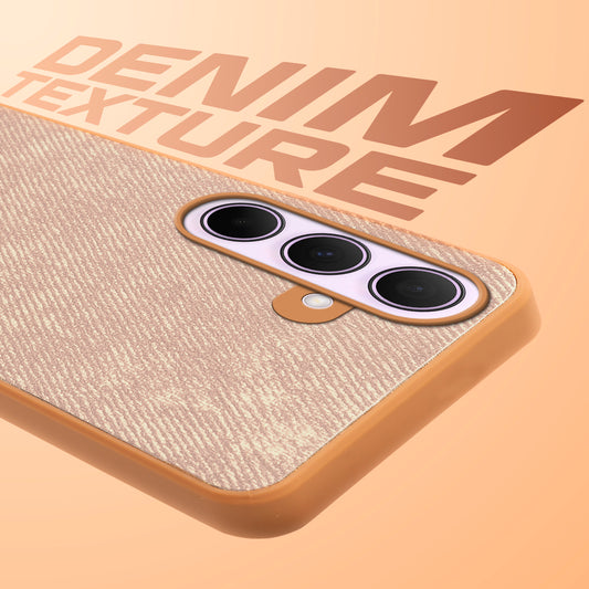Classic Denim Finish Back Case for Samsung A35 5G with Raised Camera Edges & Micro-Fiber Lining