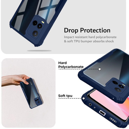 Premium Acrylic Transparent Back Cover for Vivo Y21 2021