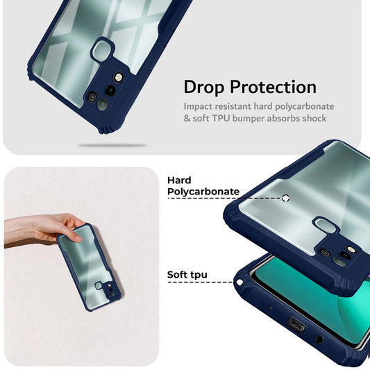 Premium Acrylic Transparent Back Cover for Infinix Hot 10 Play