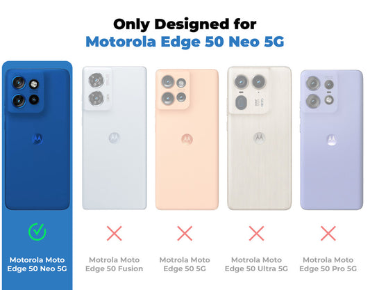 Silicone Border Transparent Back Cover for Motorola Moto Edge 50 Neo 5G