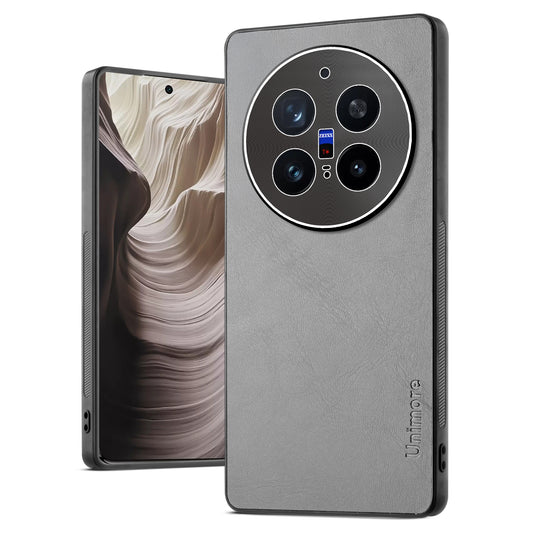 Unimore Leather Hard Case with Shiny Camera Protection For Vivo X200 Pro 5G