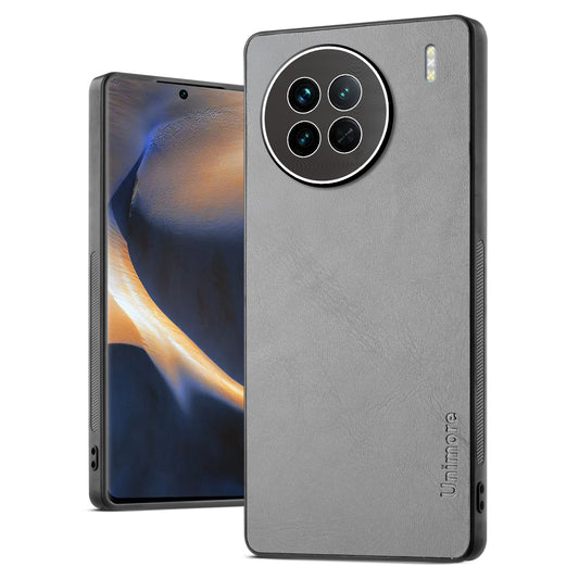 Unimore Leather Hard Case with Shiny Camera Protection For Vivo X90 5G