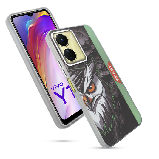 Beast Mode Animal Printed Back Case For Vivo Y16 With Hard Back & Glow Effect