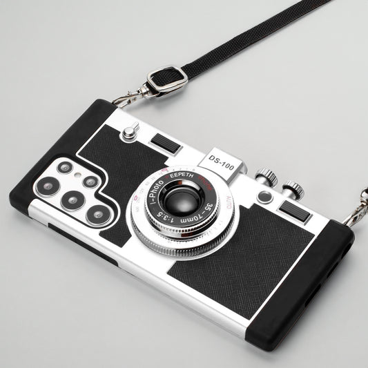 3D Camera lanyard Back Cover For Samsung S23 Ultra 5G