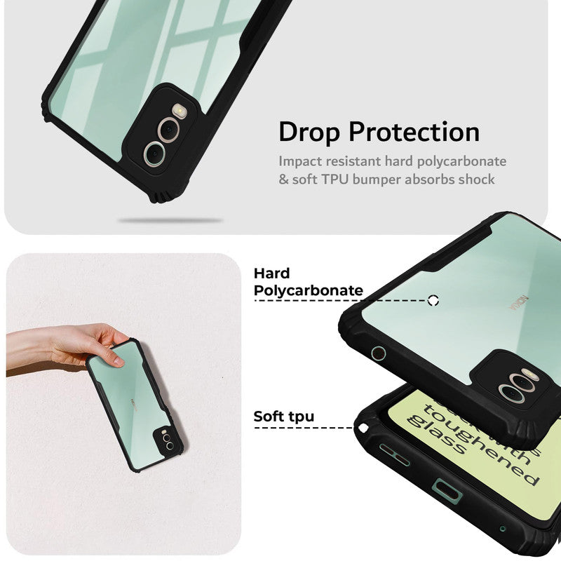 Premium Acrylic Transparent Back Cover for Nokia C32