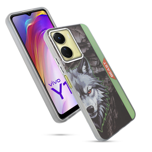 Beast Mode Animal Printed Back Case For Vivo Y16 With Hard Back & Glow Effect