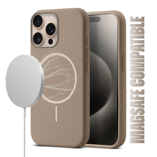 MagSafe Compatible Liquid Silicone Case For Apple iPhone 15 Pro Max