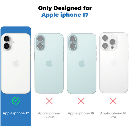 Soft Frame Clear Case Ring Holder Kickstand For Apple iPhone 17