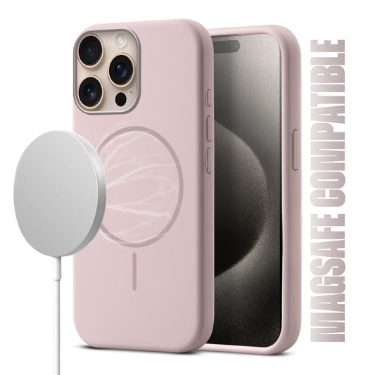 MagSafe Compatible Liquid Silicone Case For Apple iPhone 15 Pro Max