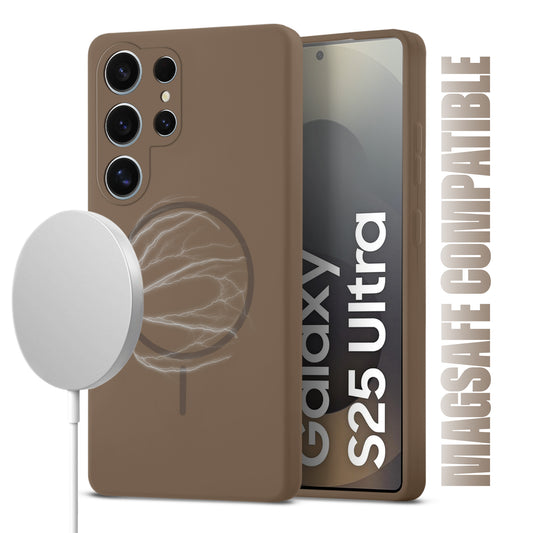 MagSafe Compatible Liquid Silicone Case For Samsung S25 Ultra 5G