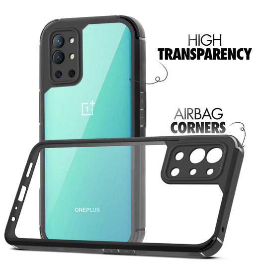 Silicone Border Transparent Back Cover for OnePlus 8T 5G