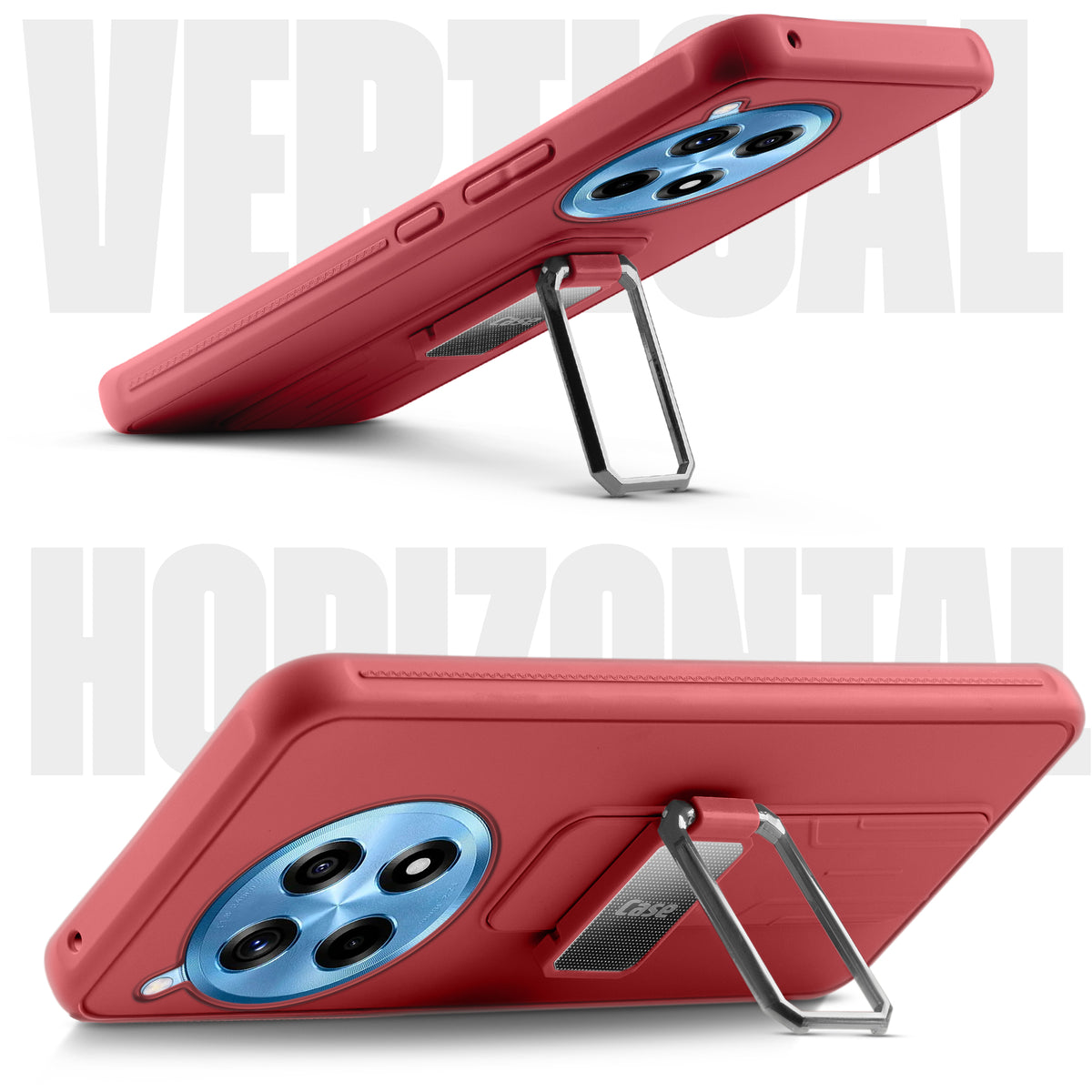 Silicone Case with Kickstand For OnePlus 12R 5G