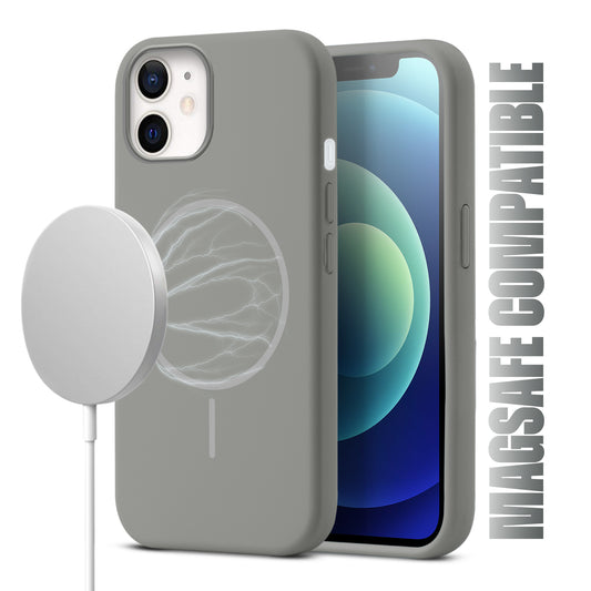MagSafe Compatible Liquid Silicone Case For Apple iPhone 12