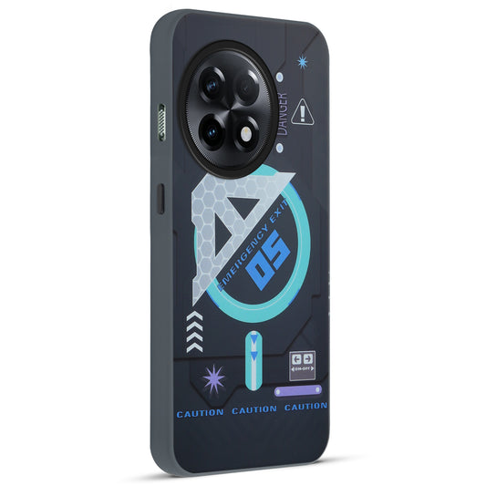 Mechanical Circuit Sector Print Hard Back Cover For OnePlus 11R 5G