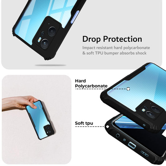 Premium Acrylic Transparent Back Cover for Realme 9i 4G