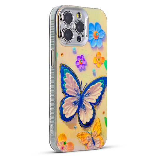 Luxury Glitter Butterfly Back Cover for Apple iPhone 15 Pro Max