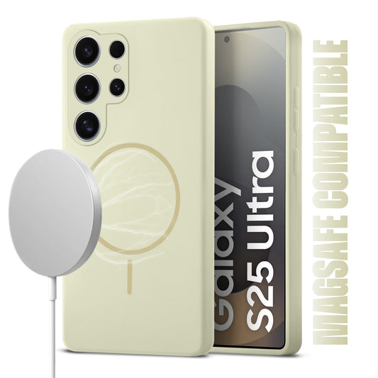 MagSafe Compatible Liquid Silicone Case For Samsung S25 Ultra 5G