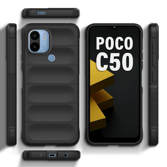 Soft Silicone Comfort Grip Back Cover Case For Poco C50