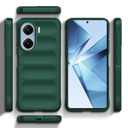 Liquid Silicone Comfort Grip Soft Touch Matte TPU Case for  Vivo V29e 5G