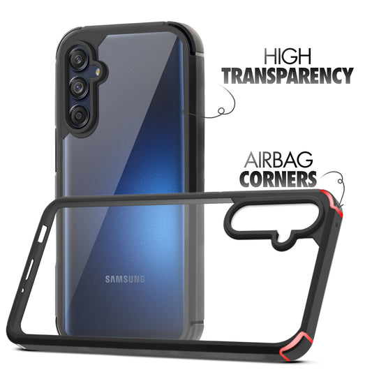 Silicone Border Transparent Back Cover for Samsung M55 5G