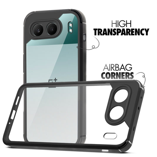 Silicone Border Transparent Back Cover for OnePlus Nord 4 5G
