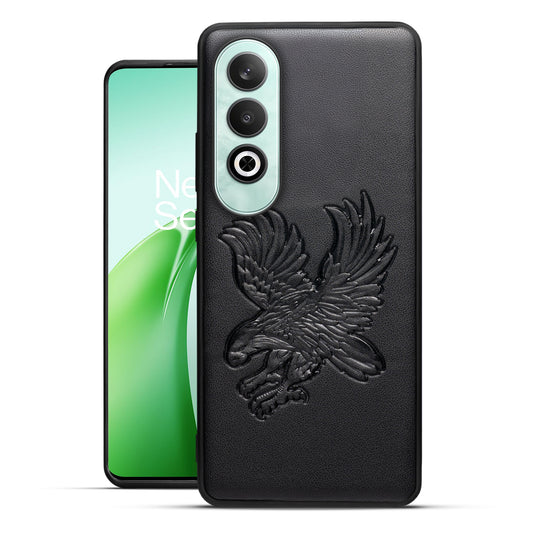 Eagle Textured Leather Back Case Cover for OnePlus Nord CE 4 5G