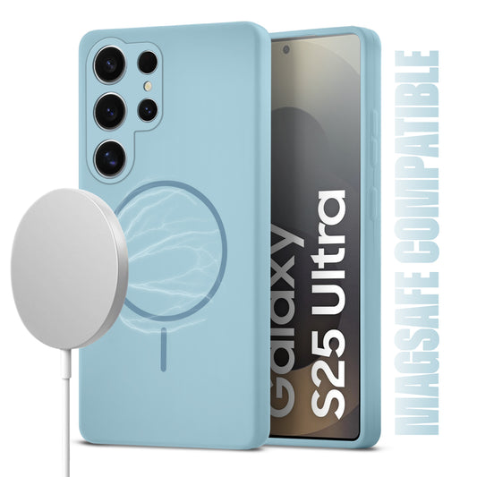 MagSafe Compatible Liquid Silicone Case For Samsung S25 Ultra 5G