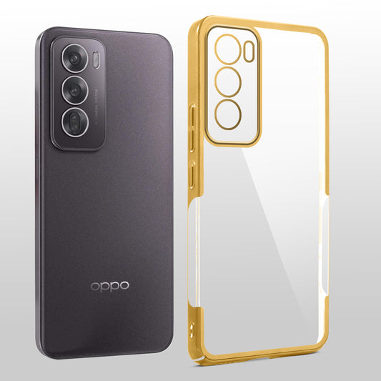 Crystal Clear Premium Shiny Edges Hard Back Case For Oppo Reno 12 5G