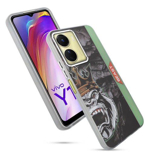 Beast Mode Animal Printed Back Case For Vivo Y16 With Hard Back & Glow Effect