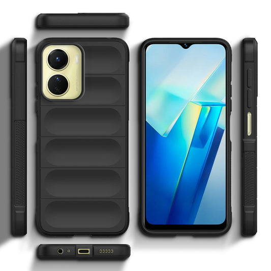 Liquid Silicone Comfort Grip Soft Touch Matte TPU Case for Vivo T2x 5G