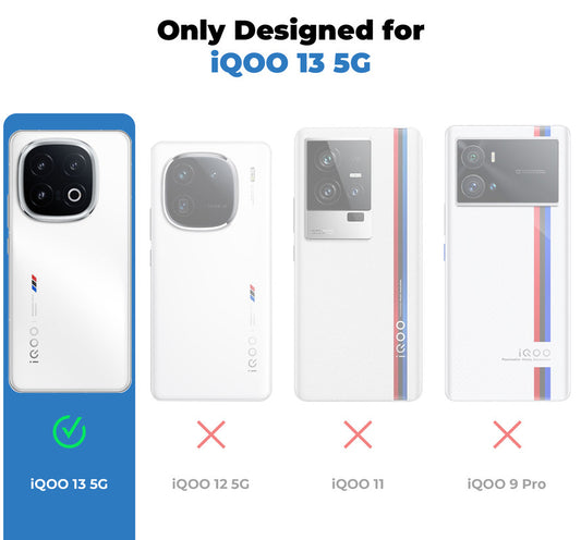 Premium Silicon Soft Framed Case with Clear Back Cover For iQOO 13 5G