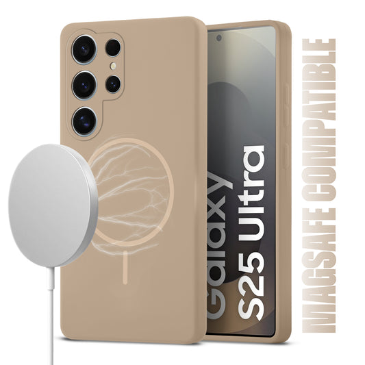 MagSafe Compatible Liquid Silicone Case For Samsung S25 Ultra 5G