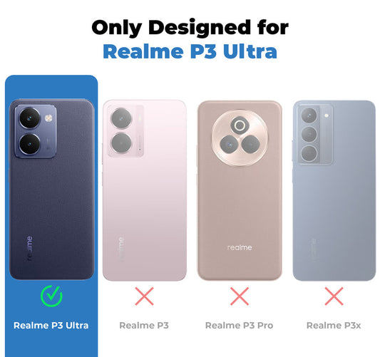Crystal Clear Hard Back Anti-Yellowing Phone Case For Realme P3 Ultra 5G